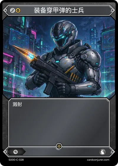 装备穿甲弹的士兵