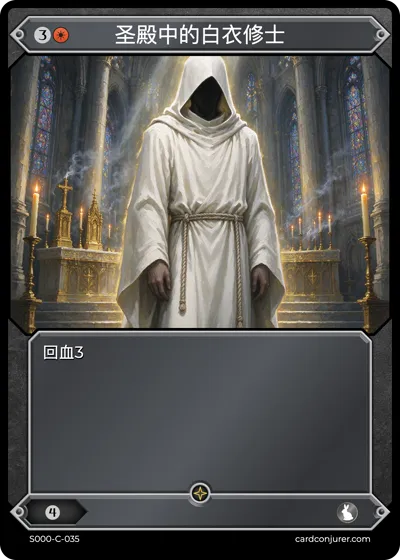 圣殿中的白衣修士